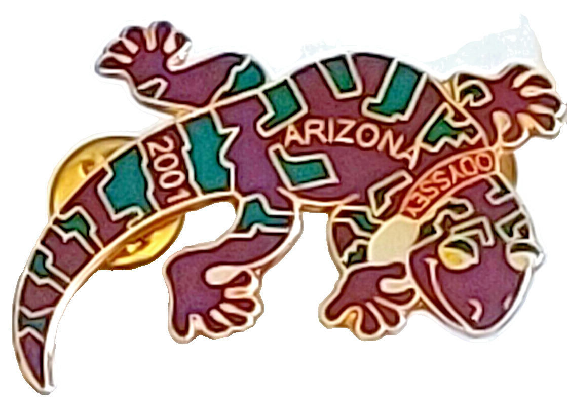 Odyssey 2001 Arizona Lizard Lapel Pin