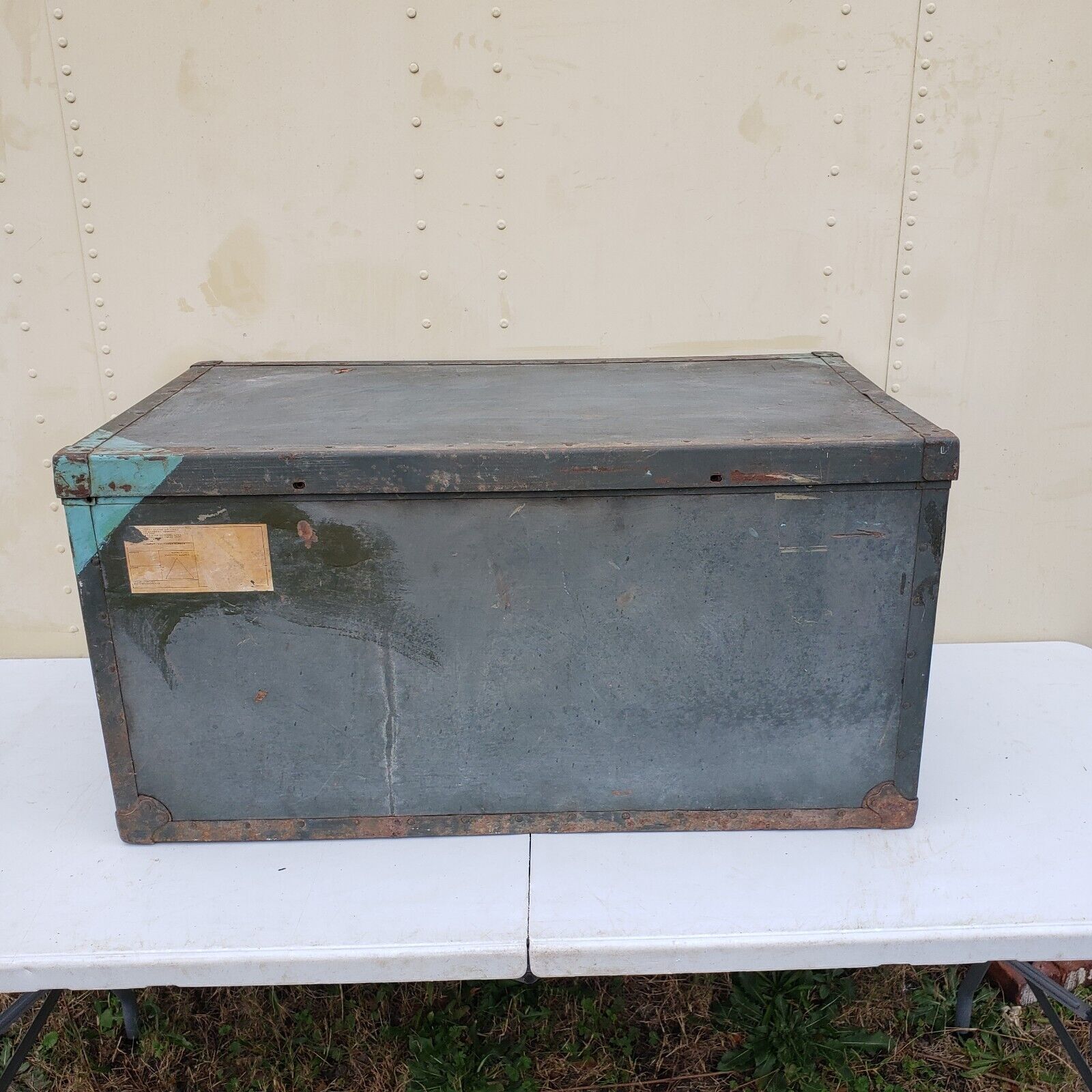 VTG Texas Trunk Company Military Nested Chest MG-1A #1 Footlocker June 1958 USAF