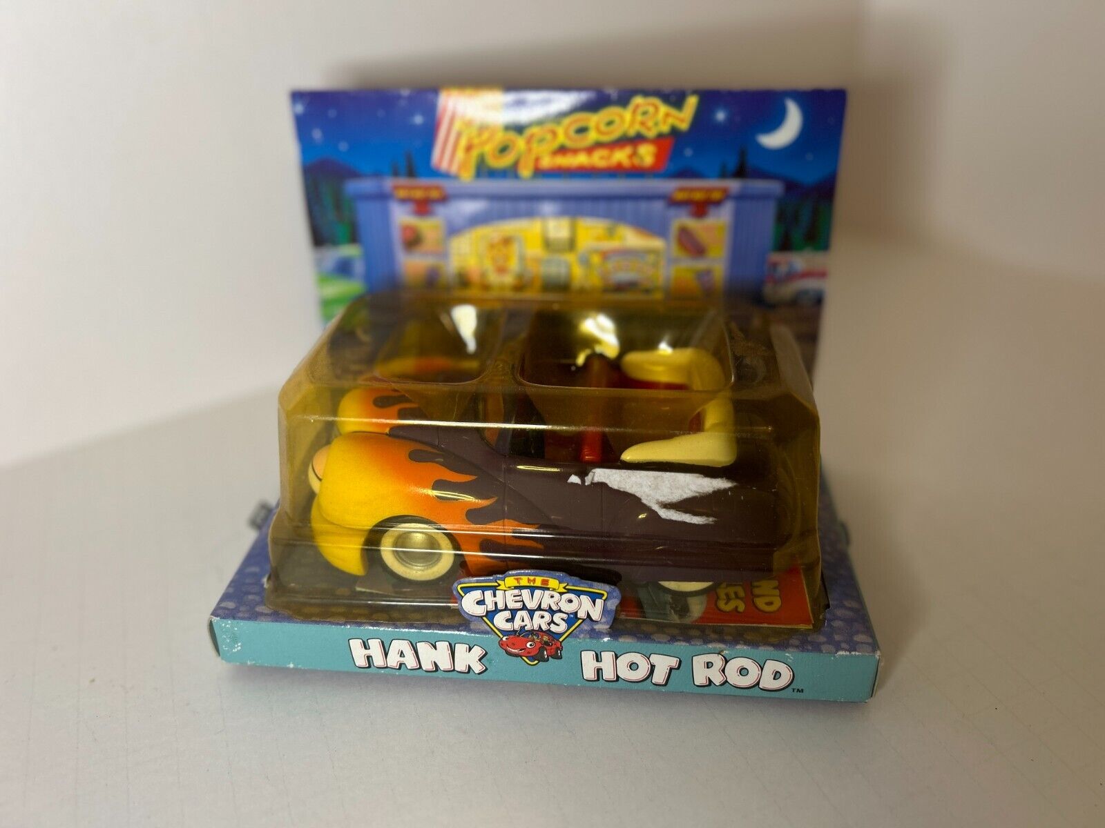 The Chevron Cars Hank Hot Rod Collectible Car  1998 Box Discoloring