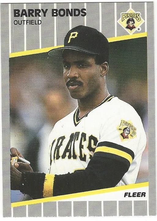 BARRY BONDS LOT of 2 1990 UD #227; 1989 Fleer #202 NM-MT Pittsburgh Pirates MLB
