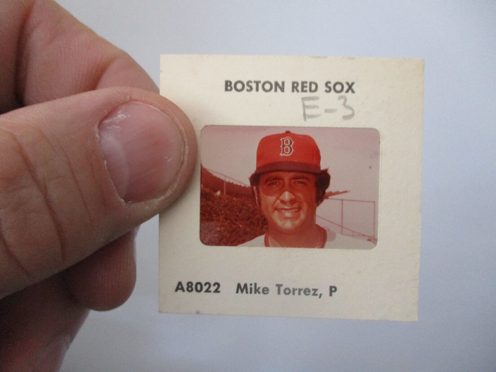 Vintage 1970\'s Mike Torrez Boston Red Sox Negative Slide 2 Inches