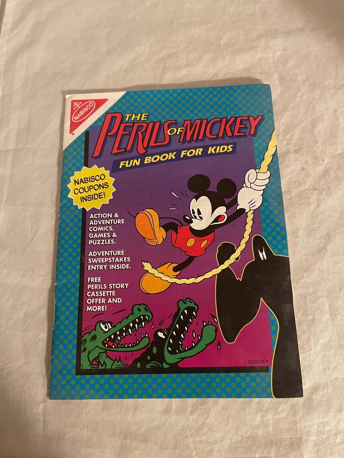 1993 Nabisco Disney The Perils Of Mickey Mouse Fun Book For Kids
