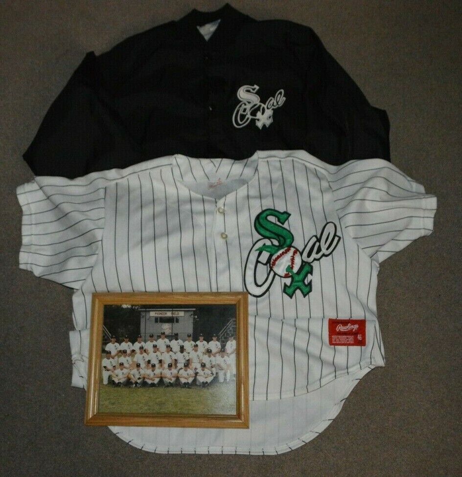West Virginia Coal Sox Game Worn Used Baseball Jersey + Jacket + Photo SCARCE