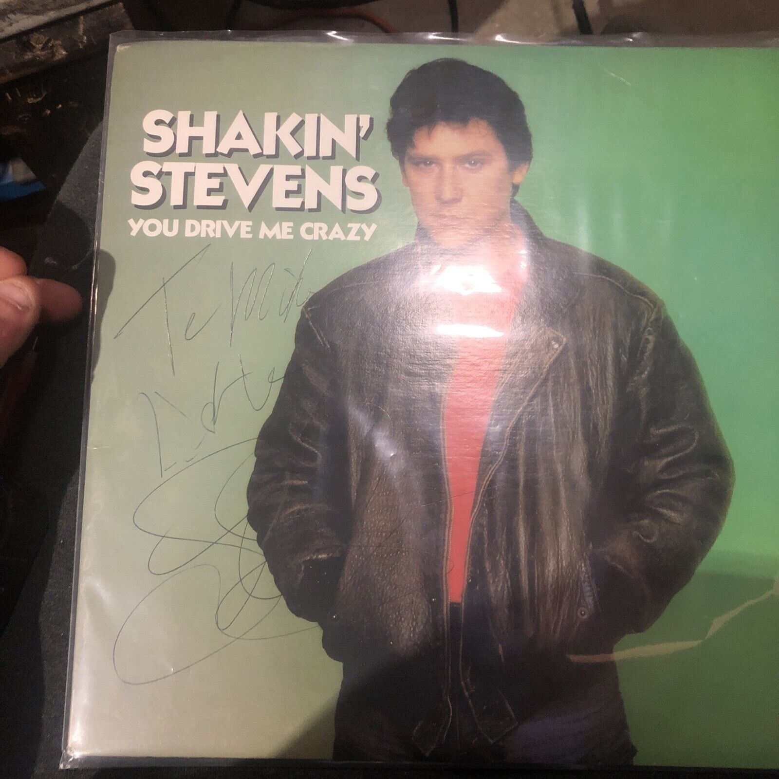 Signed Shakin\' Stevens Vinyl (You Drive My Crazy)