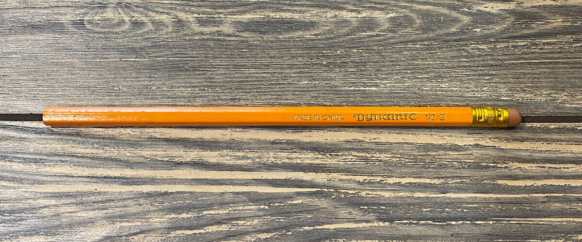 Vintage Dynamic No 2 Yellow Unsharpened Pencil