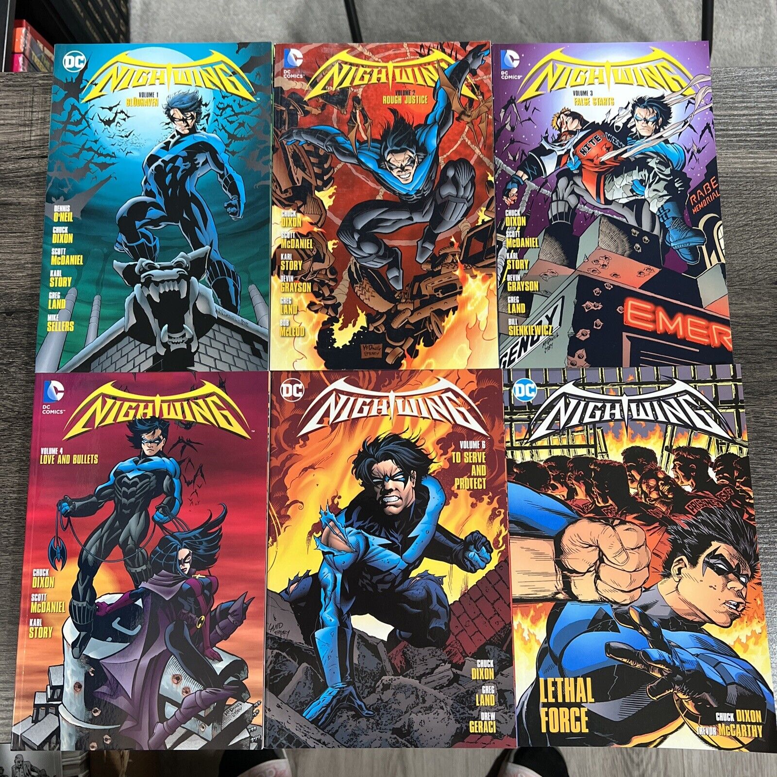 DC Comics Nightwing Vol 1-4 6 8 TPB Lot GN OOP HTF Rare