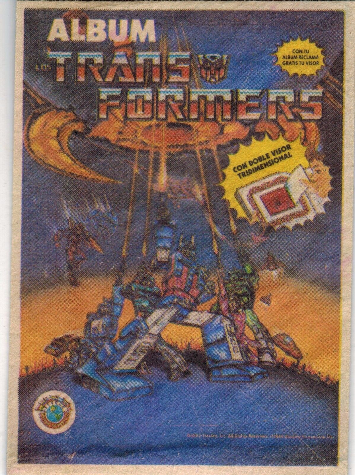 Peru 1984 Navarrete Transformers Sticker Pack