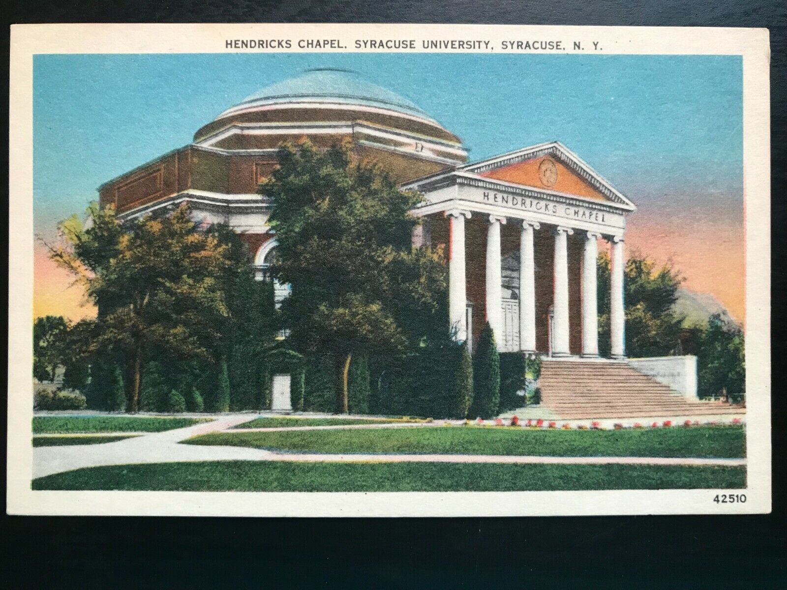 Vintage Postcard 1930-1945 Hendricks Chapel Syracuse University Syracuse N.Y.