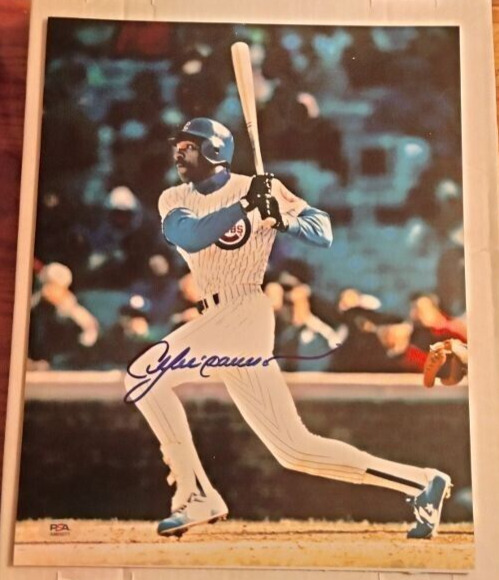 Andre Dawson Chicago Cubs Autographed 11x14 Baseball Photo PSA/DNA