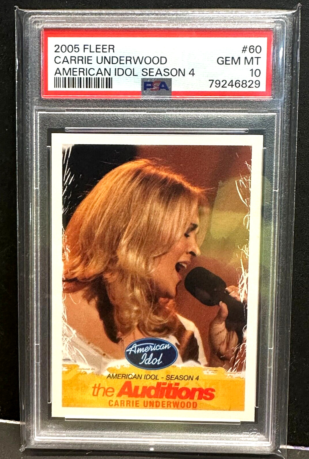 Carrie Underwood 2005 Fleer American Idol Season 4 RC Rookie #60 PSA 10 GEM MT