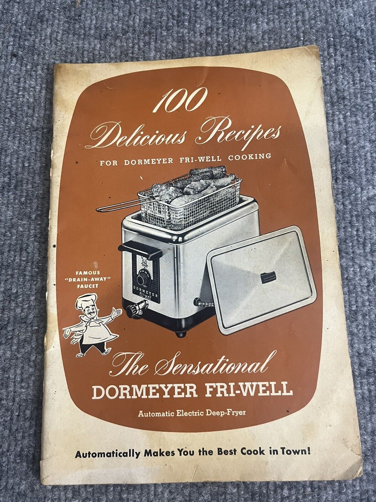 Vintage Dormeyer Fri-Well Deep Fryer Cookbook 