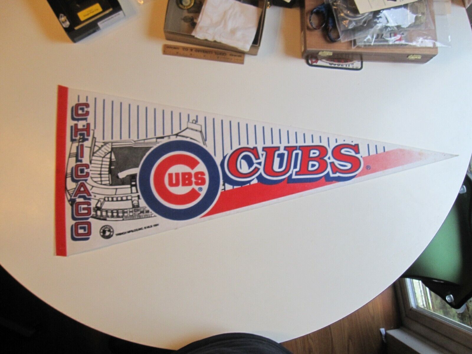 Vintage 1994 MLB Chicago Cubs Wrigley Field Baseball Related Pennant BIS