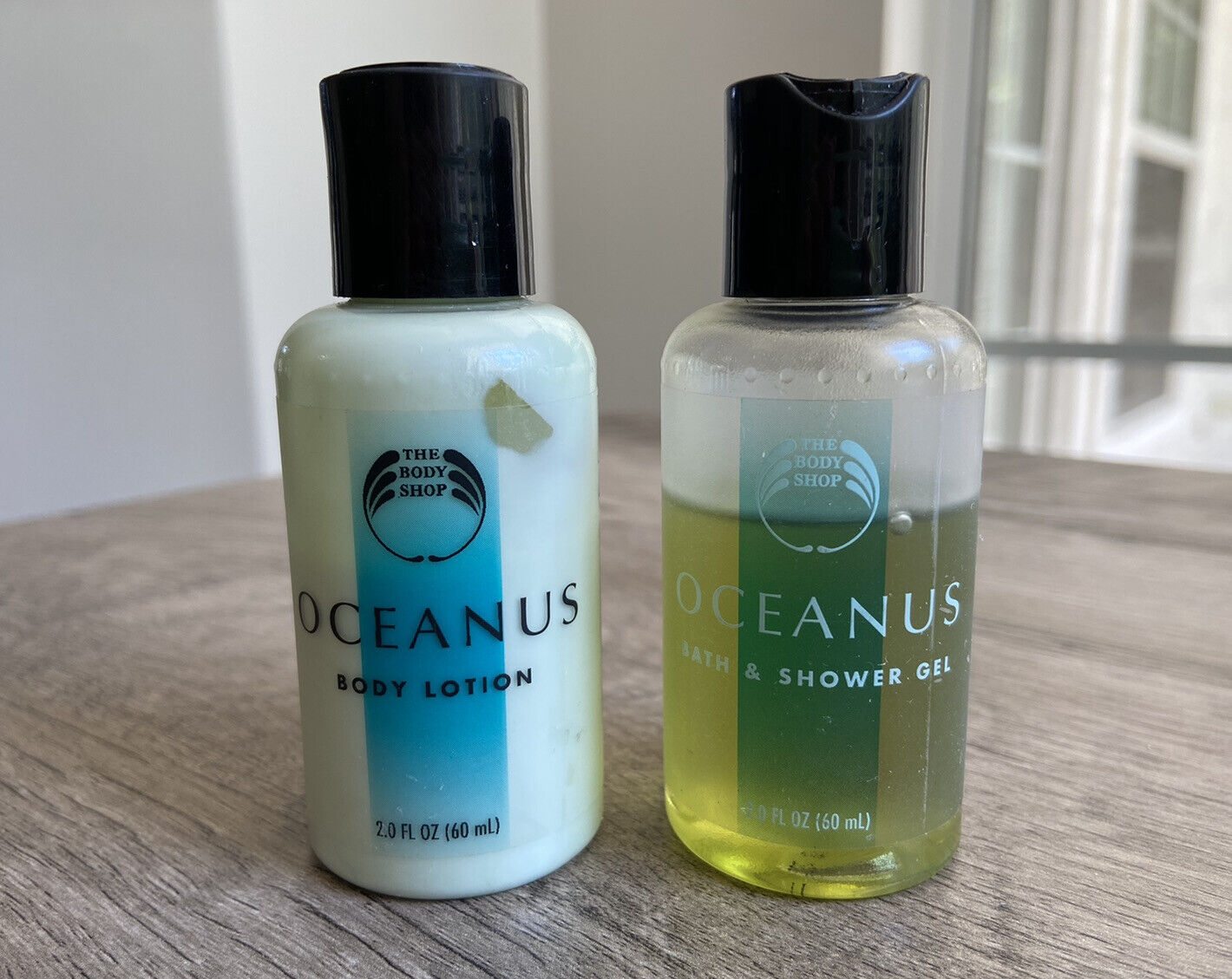 Vintage The Body Shop Oceanus Body Lotion And Shower Gel