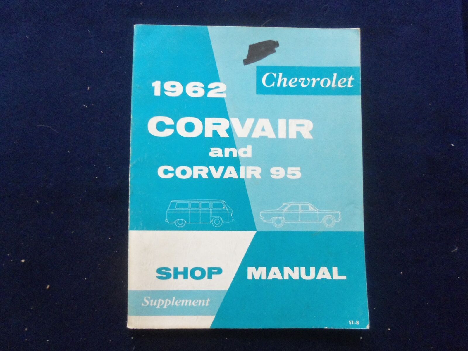 1962 CHEVROLET CORVAIR AND CORVAIR 95 SHOP MANUAL - SOFTCOVER MANUAL - KD 8878