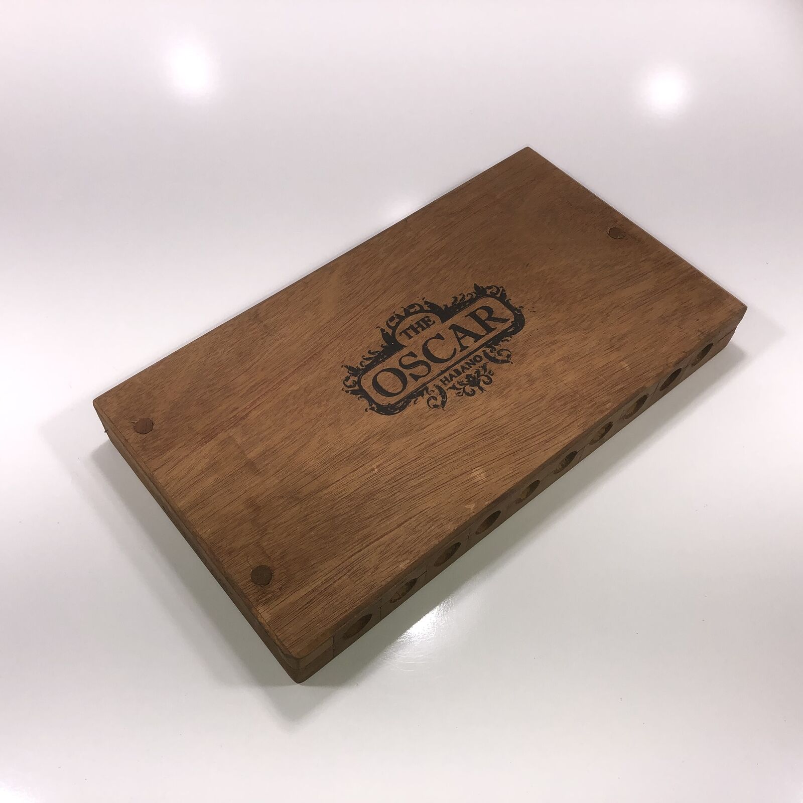 Oscar Valladares Empty Wooden Cigar Box 13.5x7.5x1.5