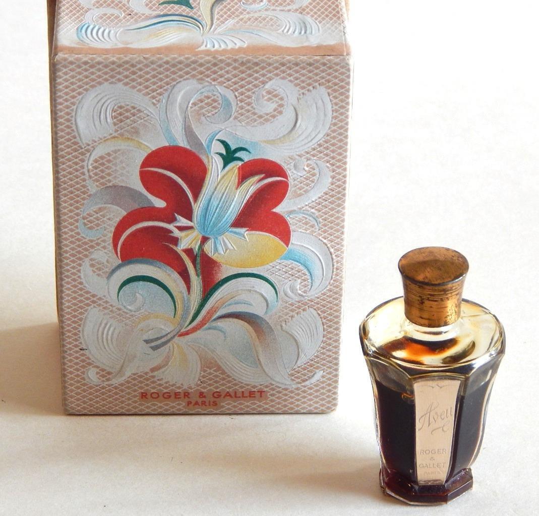 Vintage Roger & Gallet Aveu (Confession) Perfume Sealed w Box ½ Fl Oz Circa 1946