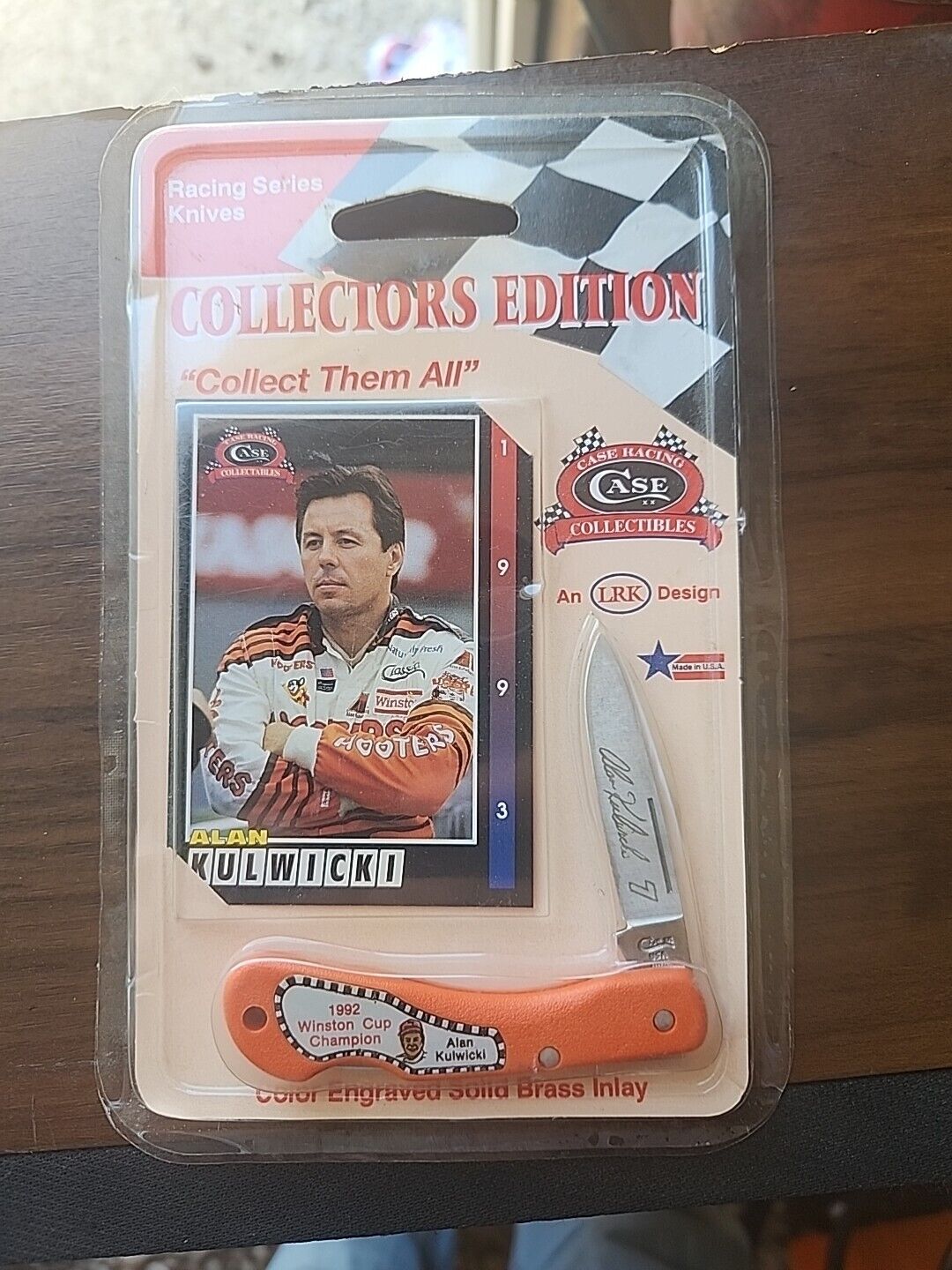 Case XX Alan Kulwicki Collectors Edition Knife.  1993.  New In Sealed Card