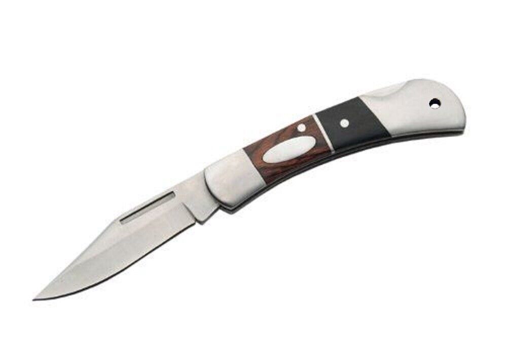 Beautiful Lock Back Knife - Fancy Wood Handle - FAST SHIPPING - NEW