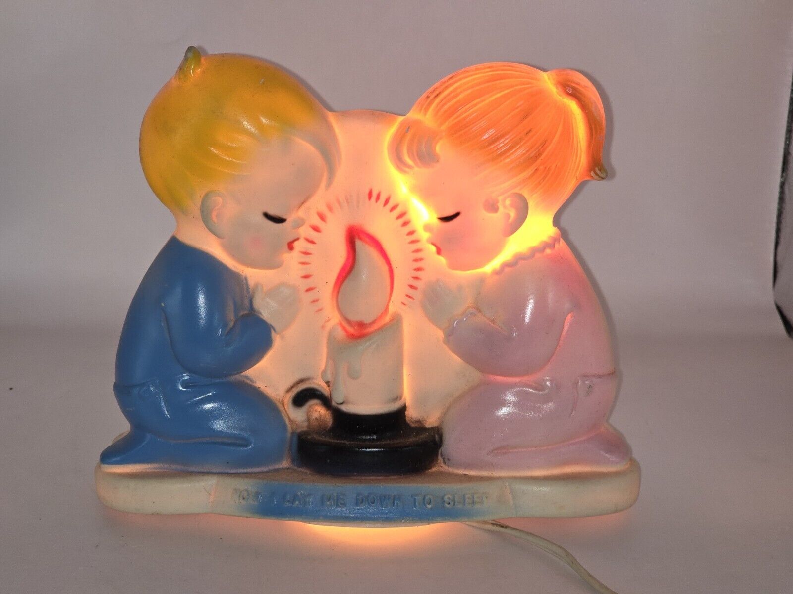 Alan Jay Rubber Night Light Now I Lay Me Down To Sleep Vintage 1960
