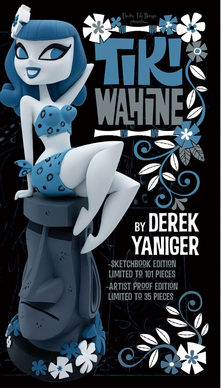 SALE Electric Tiki-Derek Yaniger's Tiki Wahine statue -Sketchbook ed.-28 left