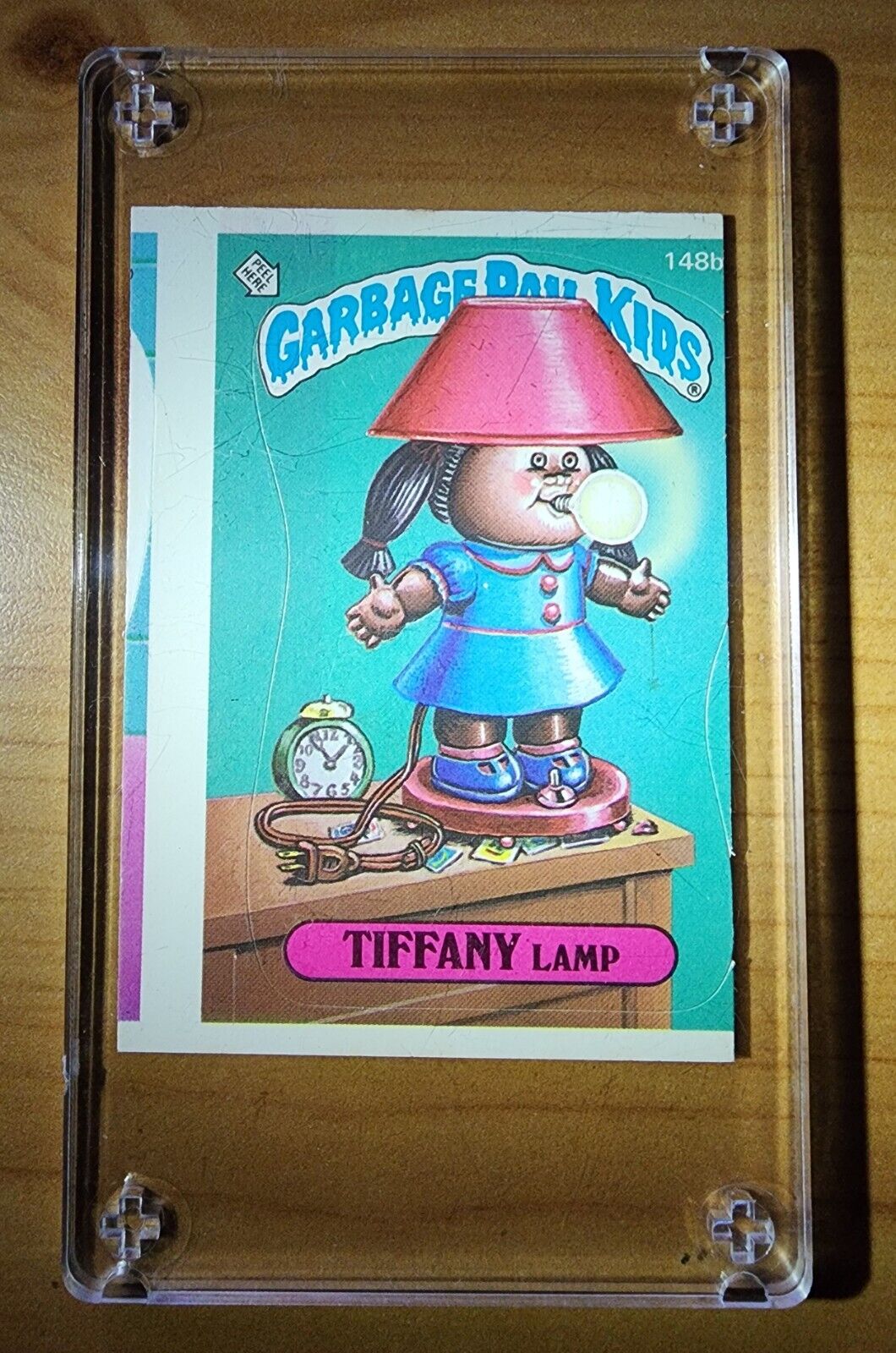 1986 Topps Garbage Pail Kids Tiffany Lamp 148b **RARE MISCUT ERROR**