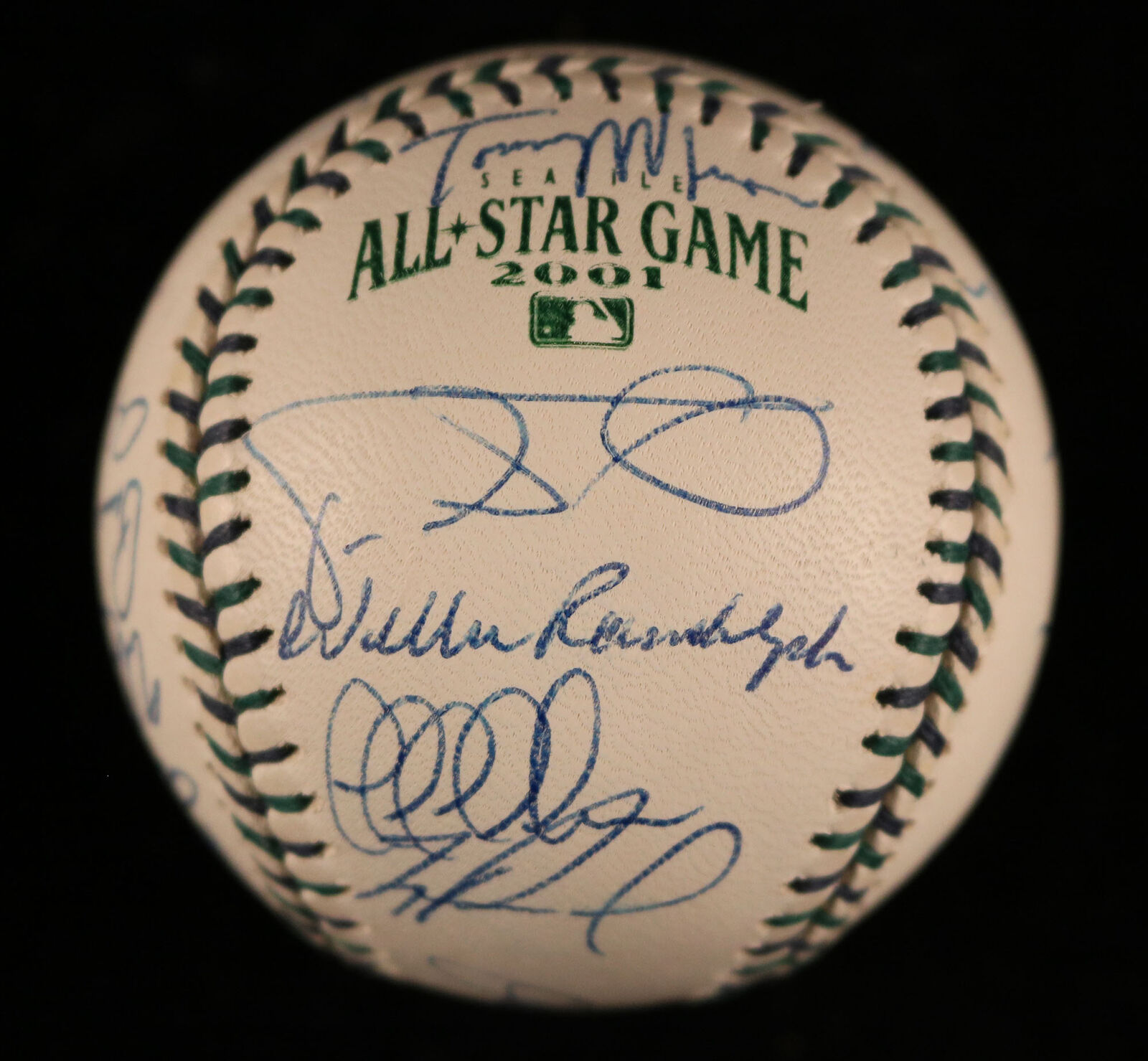 2001 All Star Team Signed All Star Game Baseball Derek Jeter Arod 25 Sig PSA DNA
