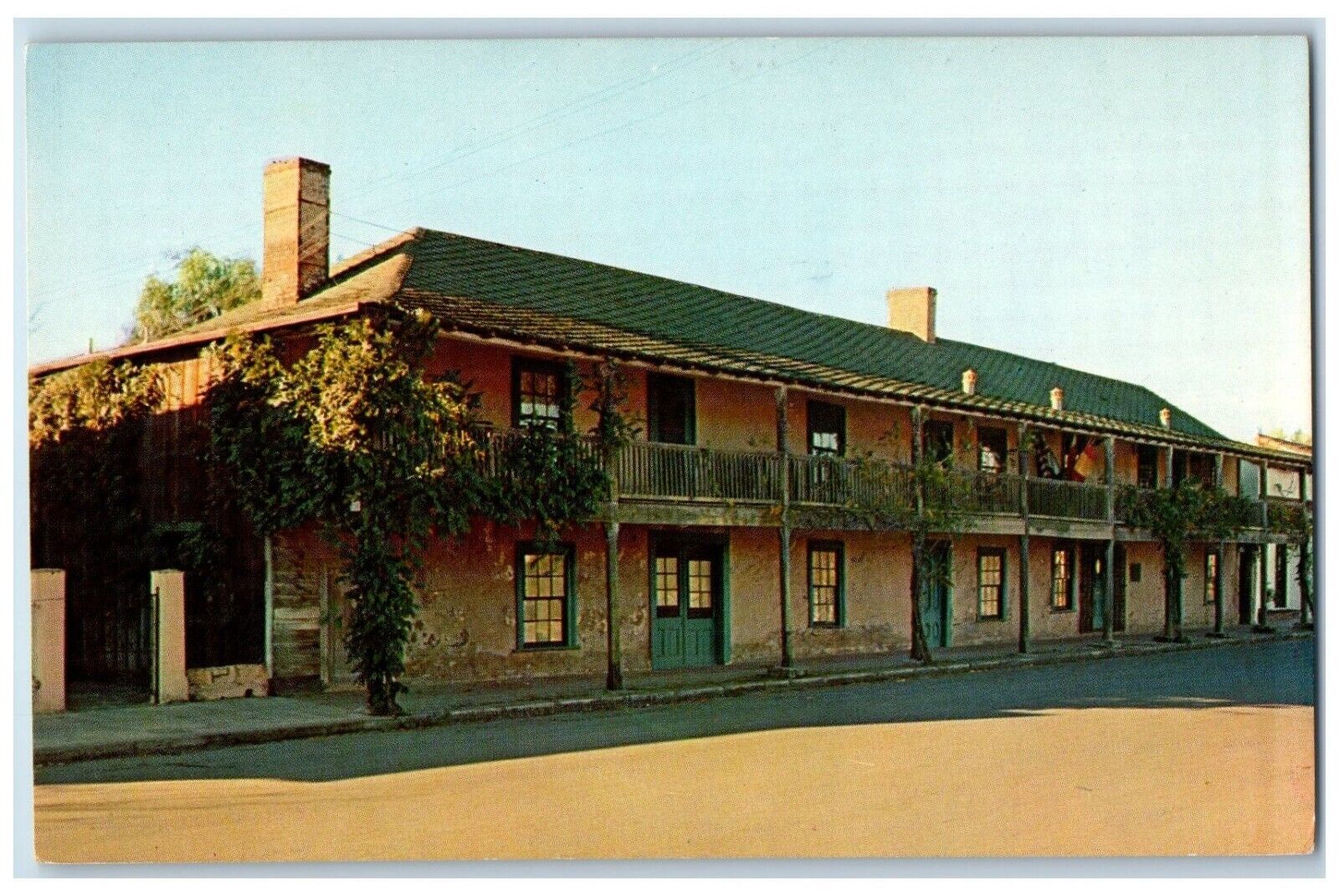 c1960 Blue Wing Inn General Mariano Vallejo Exterior Sonoma California Postcard