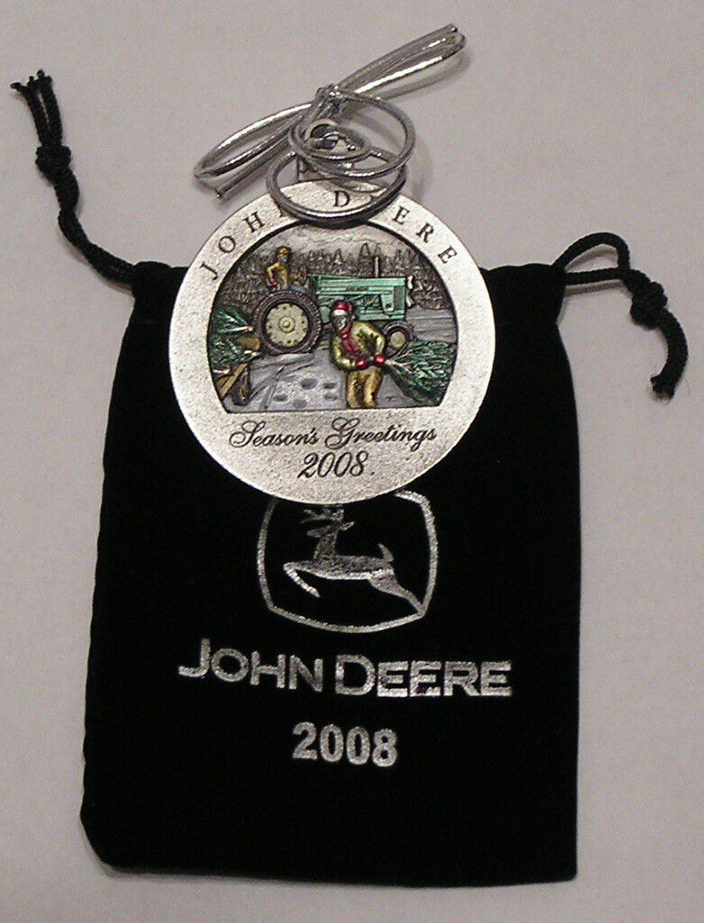 NEW 2008 John Deere Pewter Christmas Ornament NEW