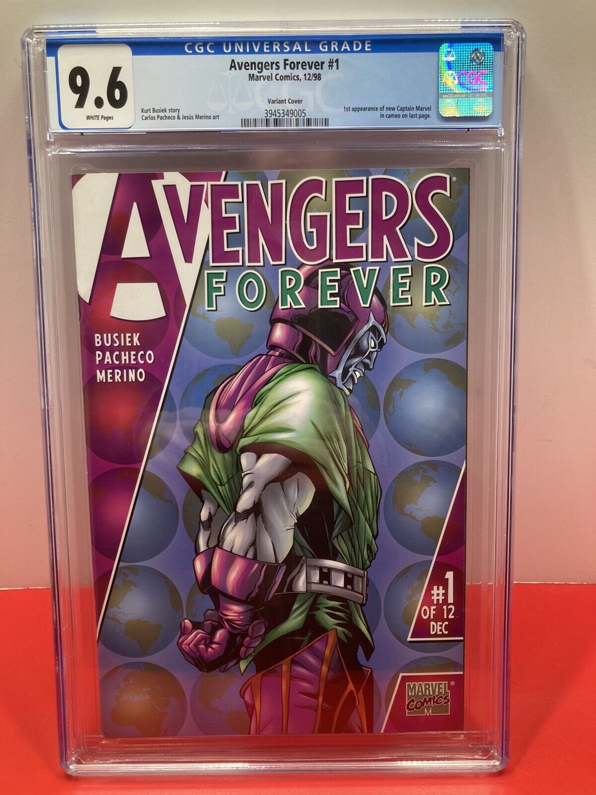 Avengers Forever #1 1998 Variant Cover Marvel Comic Book Kang Graded by CGC 9.6