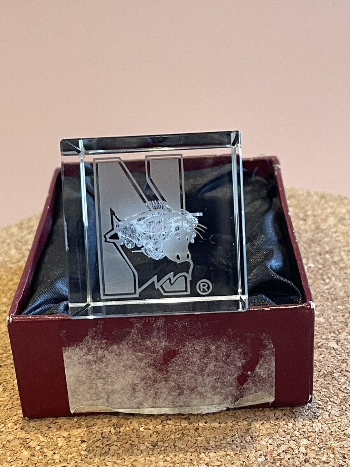 Dynasty Gallery Collegiate Paperweight Northwestern Wildcats With Box