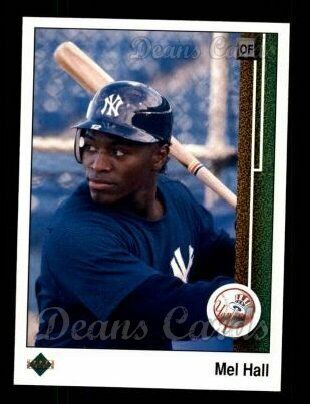 1989 Upper Deck #729 Mel Hall Yankees 8 - NM/MT B89U