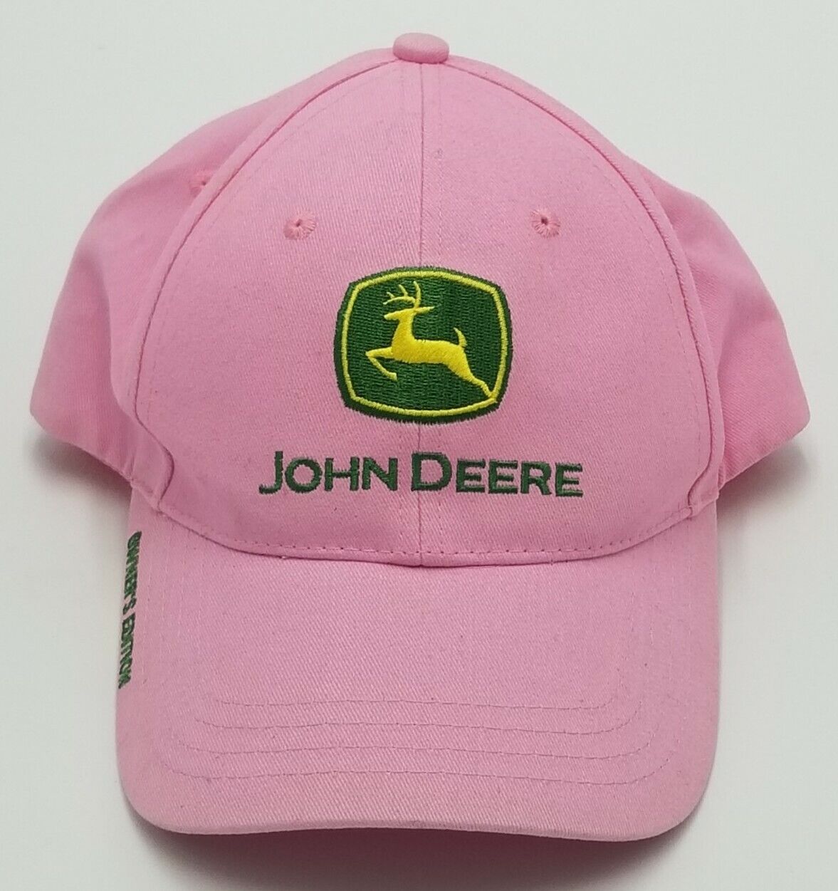 John Deere Ladies Cap Hat Pink Embroidered RN 114640 100% Cotton Owners Edition