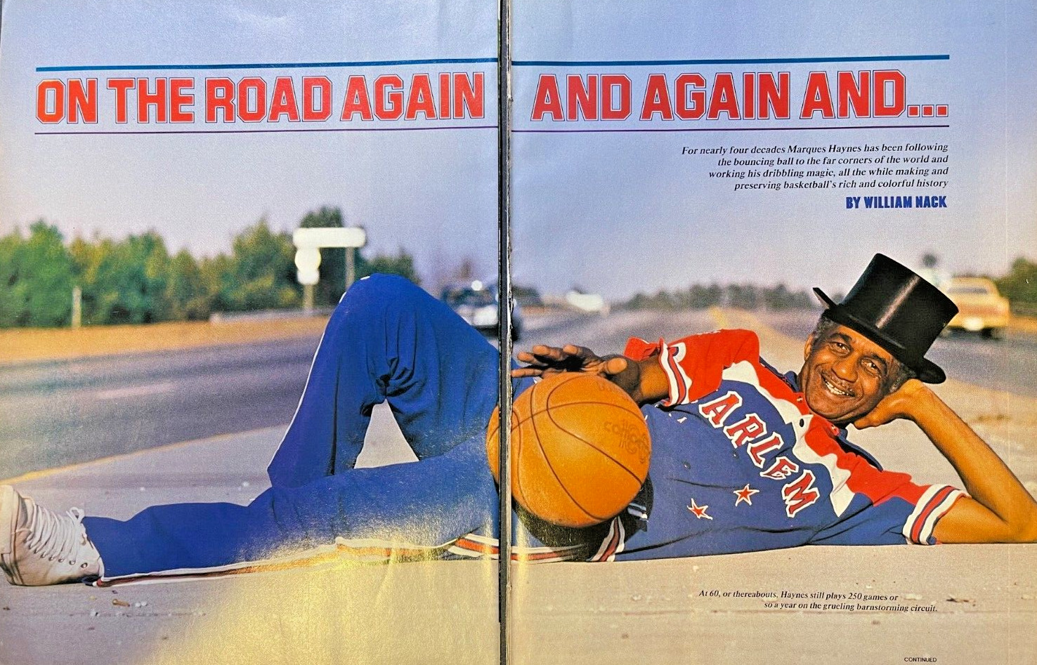 1985 Marques Haynes Harlem Globetrotter Basketball Player