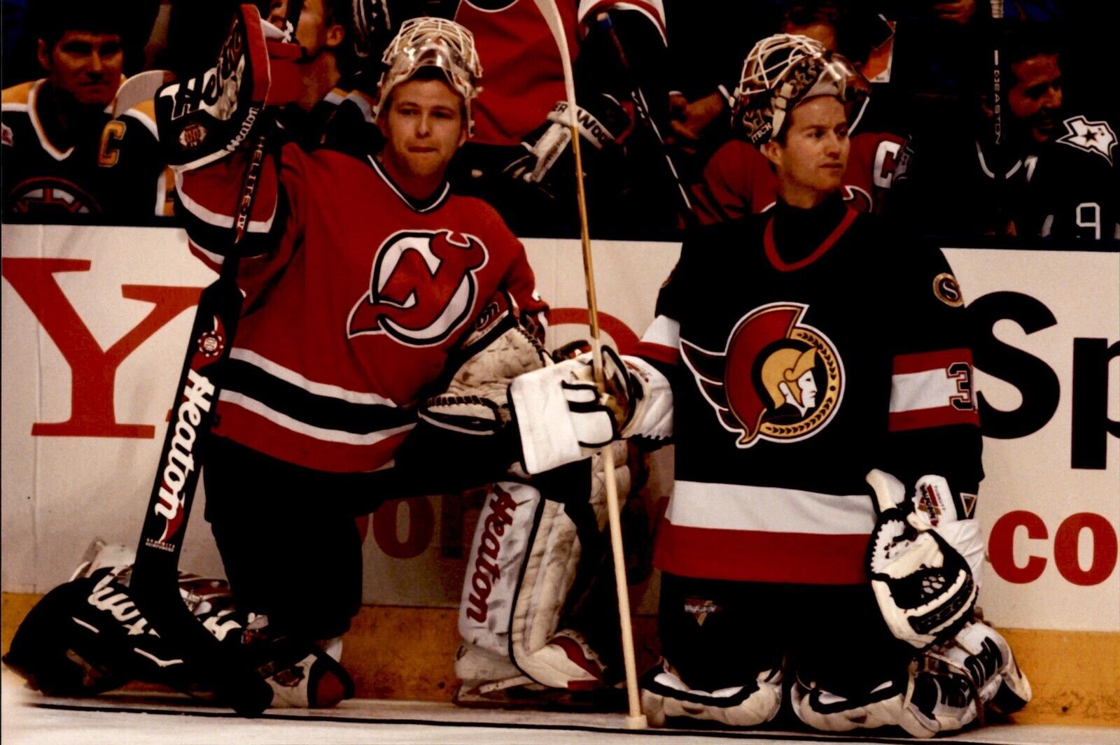 PF25 1999 Original Photo MARTIN BRODEUR RON TUGNUTT NHL HOCKEY ALL-STAR GAME