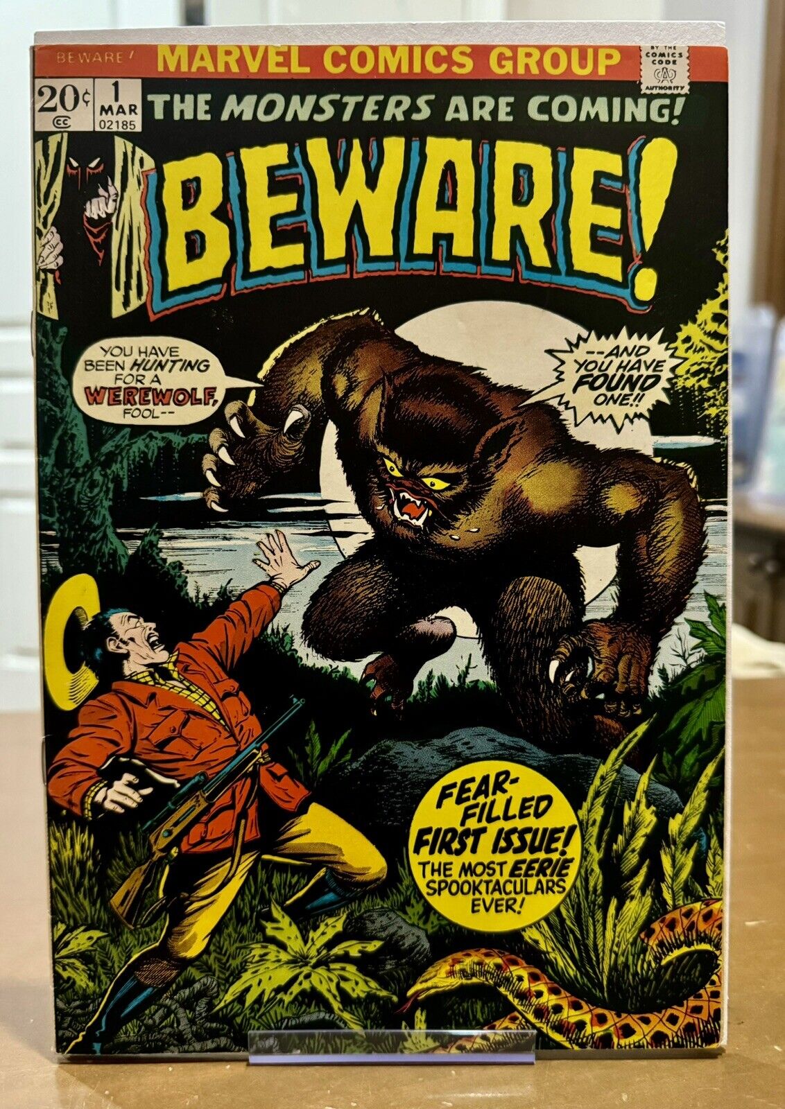 Beware #1 (Marvel Comics 1973) VF+