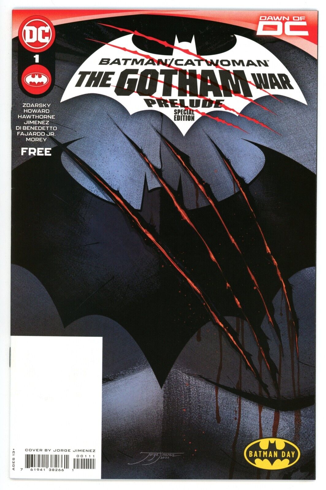 Batman / Catwoman: Prelude to Gotham War #1  |   Batman Day cover  |    NM  NEW