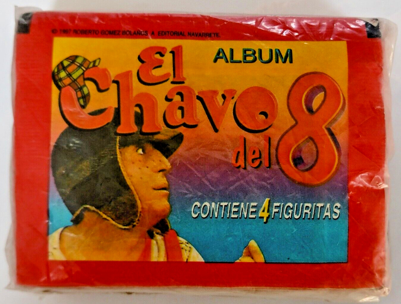 EL CHAVO DEL 8 NAVARRETE PERÚ 1997 01 BOX x 50 SEALED PACKAGES CHESPIRITO