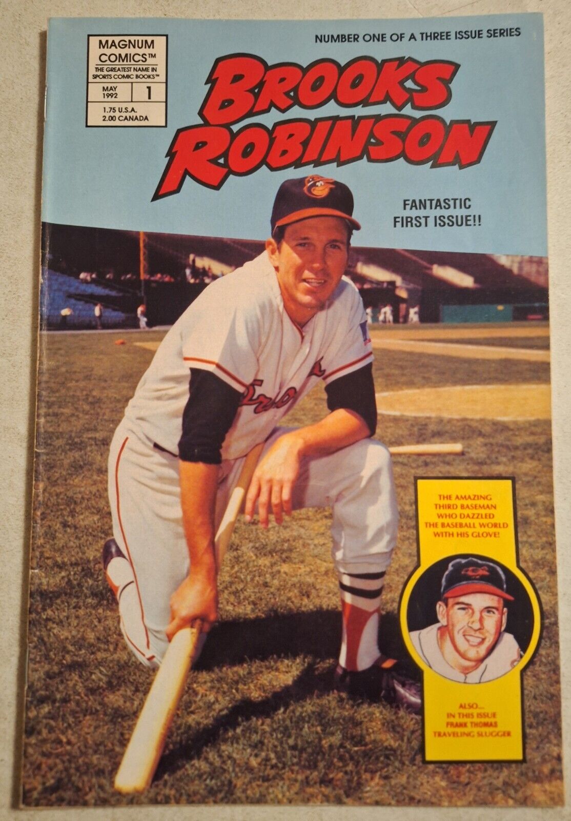 1992 BROOKS ROBINSON Baltimore Orioles Magnum Comics #1 Fantastic First Issue