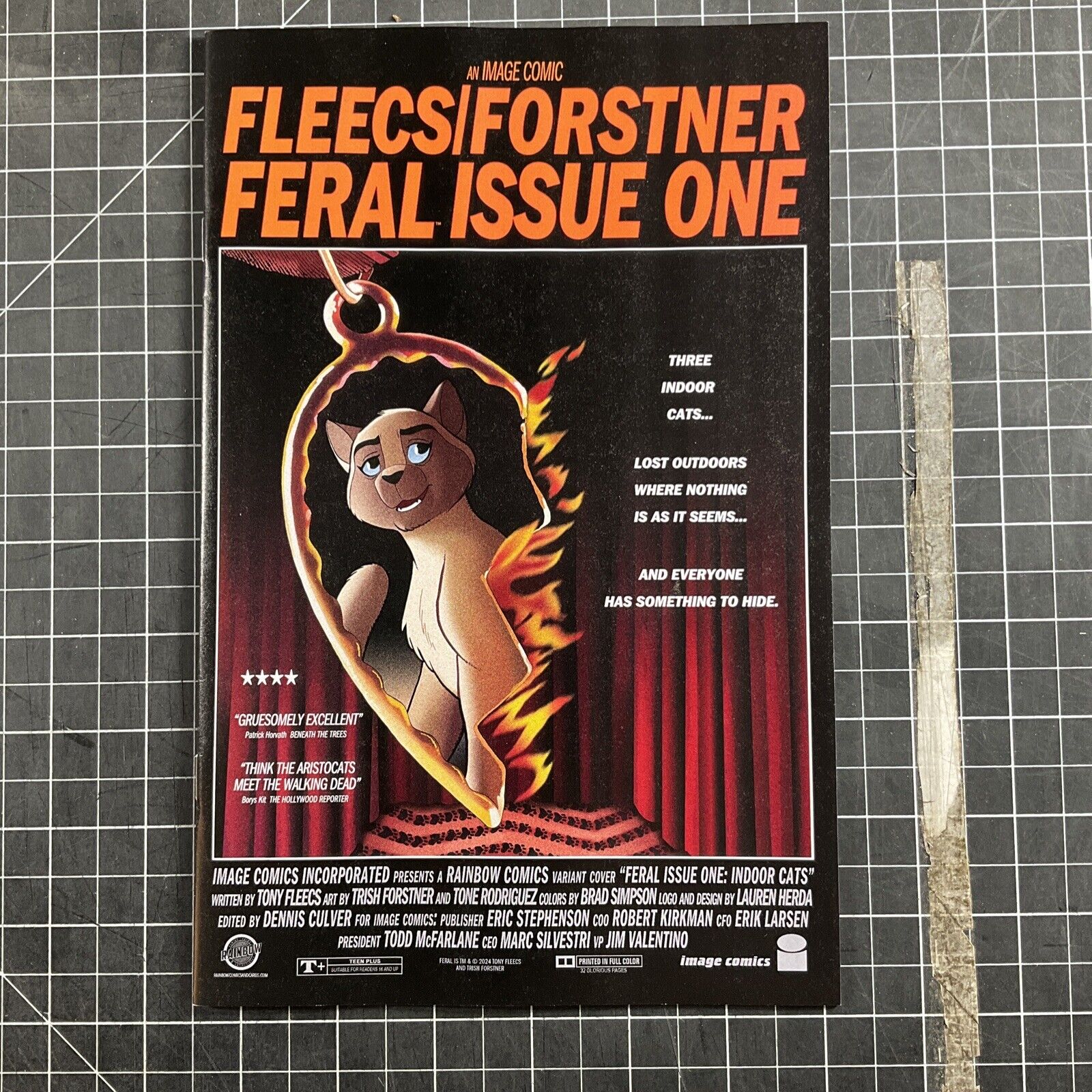 Feral Comic Book Issue Number One Rainbow Comic Shop Twin Peaks Exclusive Cover