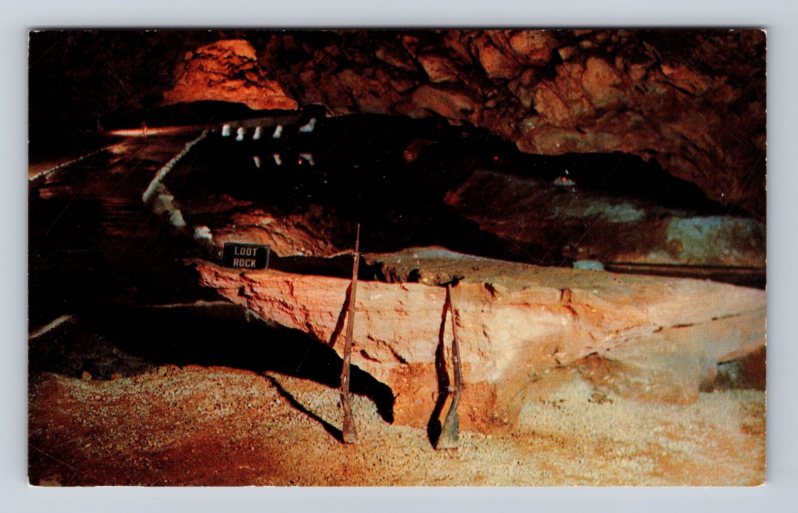 Stanton MO-Missouri, Jeese James Loot Rock, Meramec Caverns, Vintage Postcard