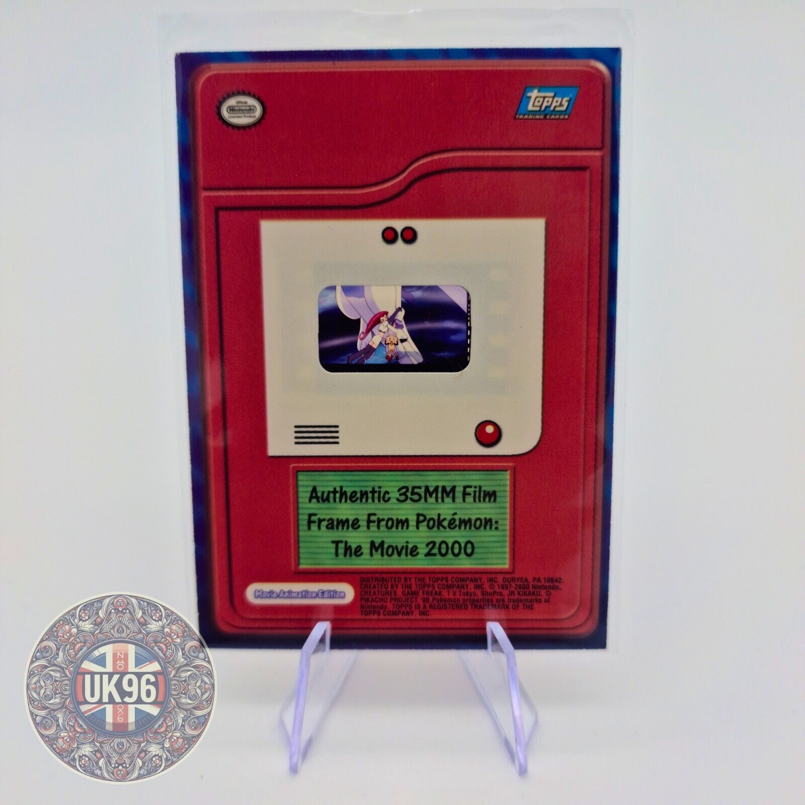 Pokemon Cards - Topps 35mm Film Frame from the Pokemon Movie 2000 - Team Rocket