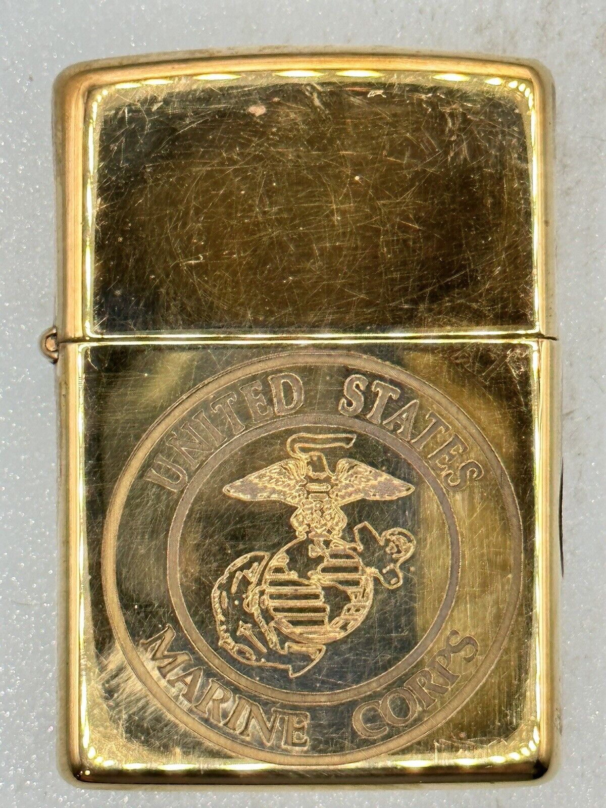 2018 United States Marine Corps Seal Brass Zippo Lighter NEW