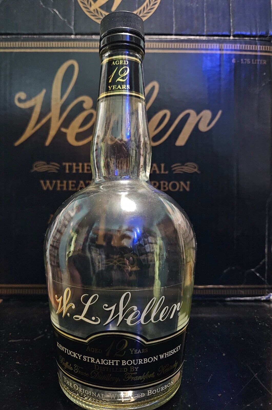 W.L. Weller 12 Years Bottle (Old/Rare) 750ml EMPTY w/ Box Case (2017)