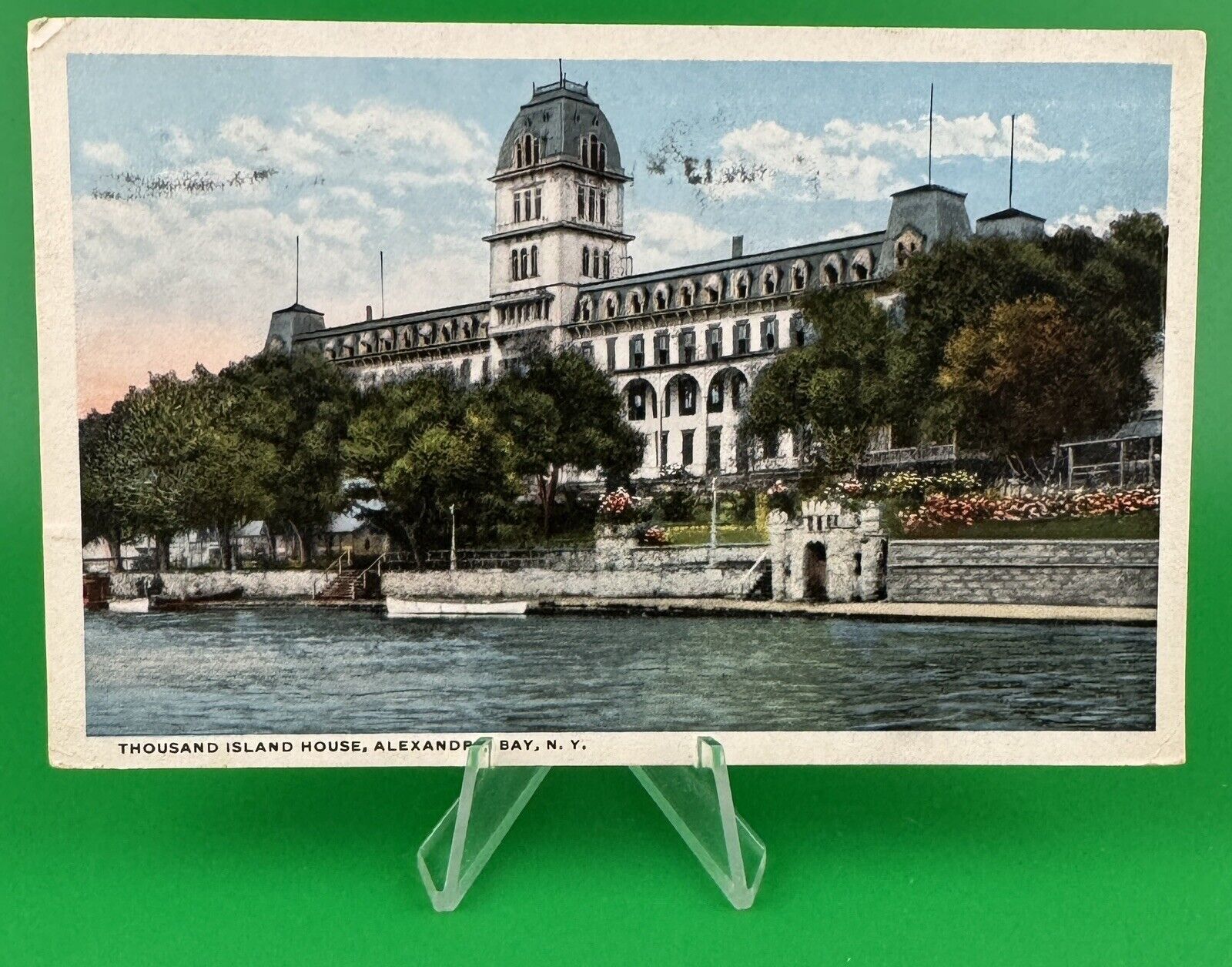 Vintage Postcard Thousand Island House Alexandria Bay New York Postmarked 1918