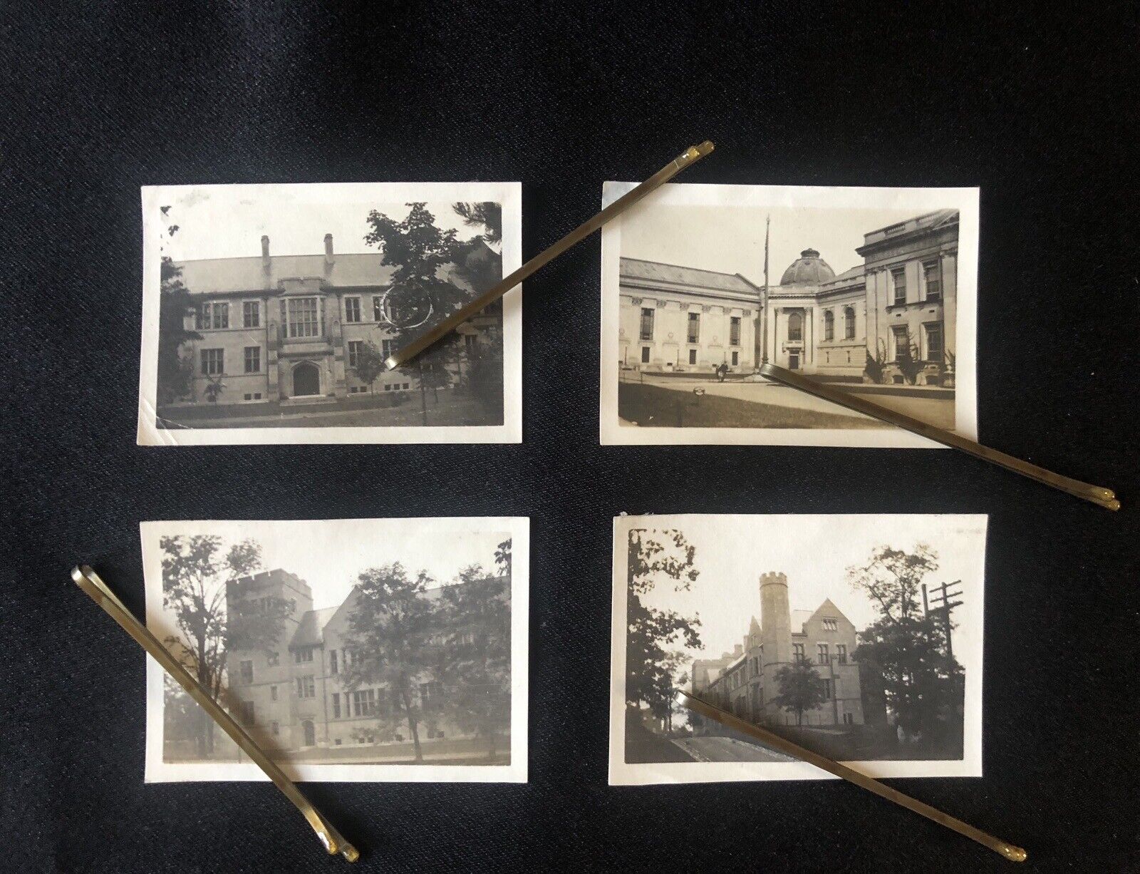 Antique 1912 Yale University Campus Buildings New Haven CT Original Photos Lot