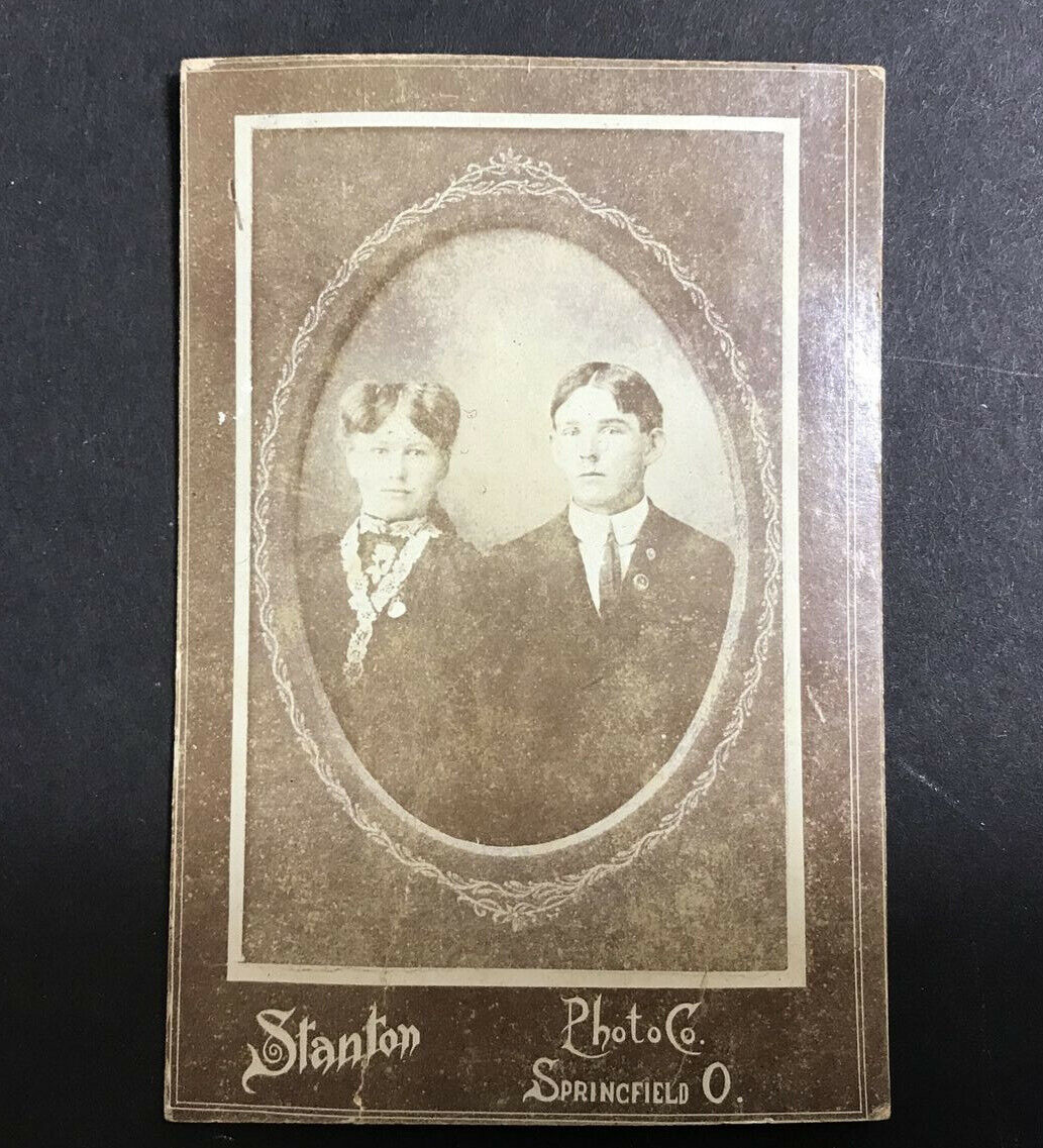 Antique Trade Card Springfield Ohio Stanton Photo Company  1880’s - 1900’s