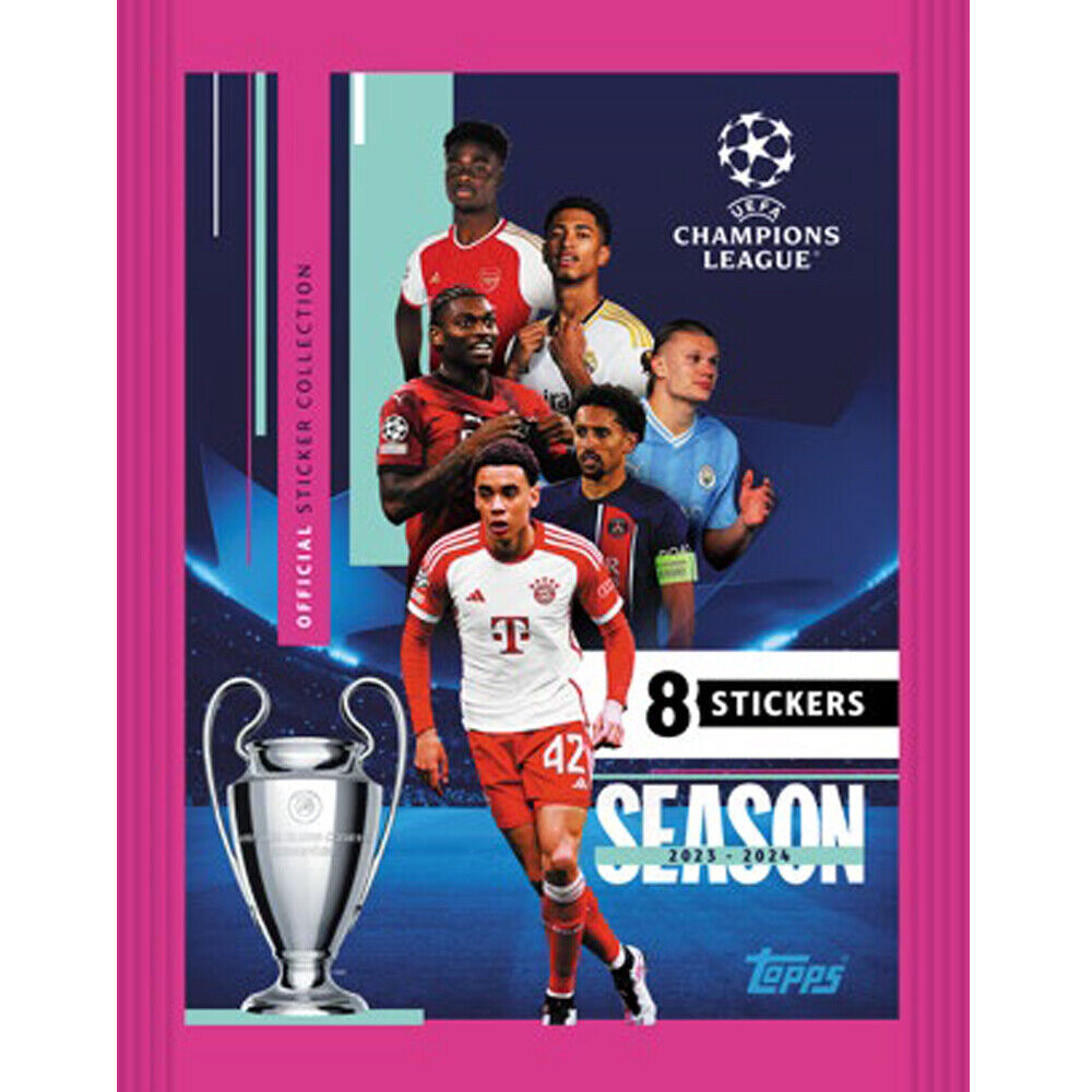 Topps Champions League 2023/24 Sticker Display Album Bags Blister
