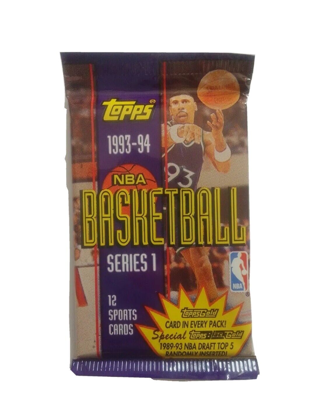 1993-94 Topps SERIES 1 NBA Basketball (12 Cards) Pack UNOPENED