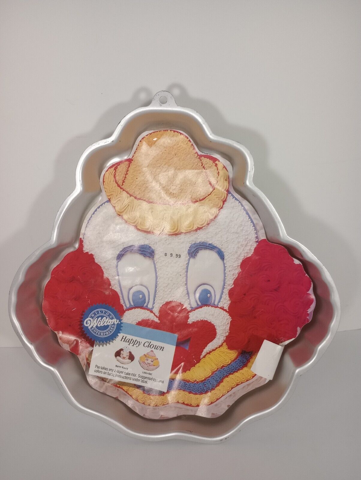 Vintage 1989 Wilton Happy Clown Cake Pan 2105-802