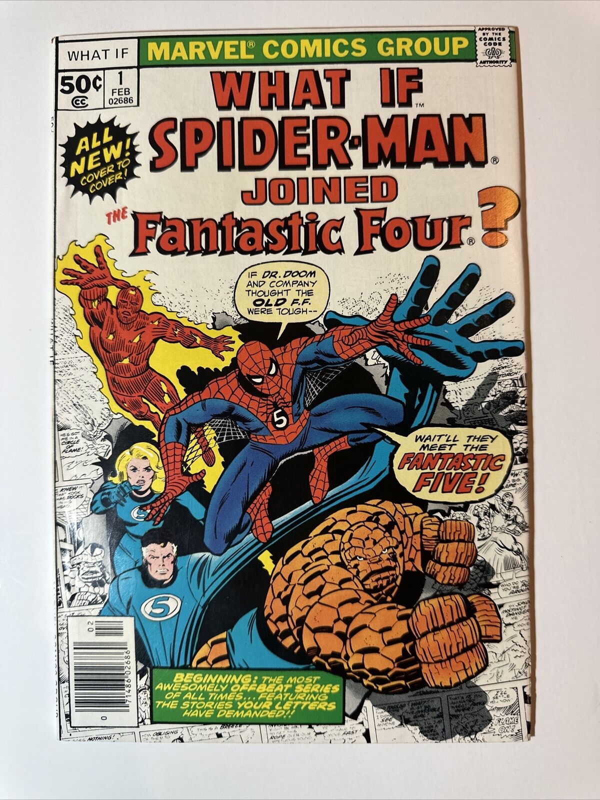 WHAT IF #1 1977 Marvel 1st of Series Spider-Man And Fantastic 4 Origins Recap